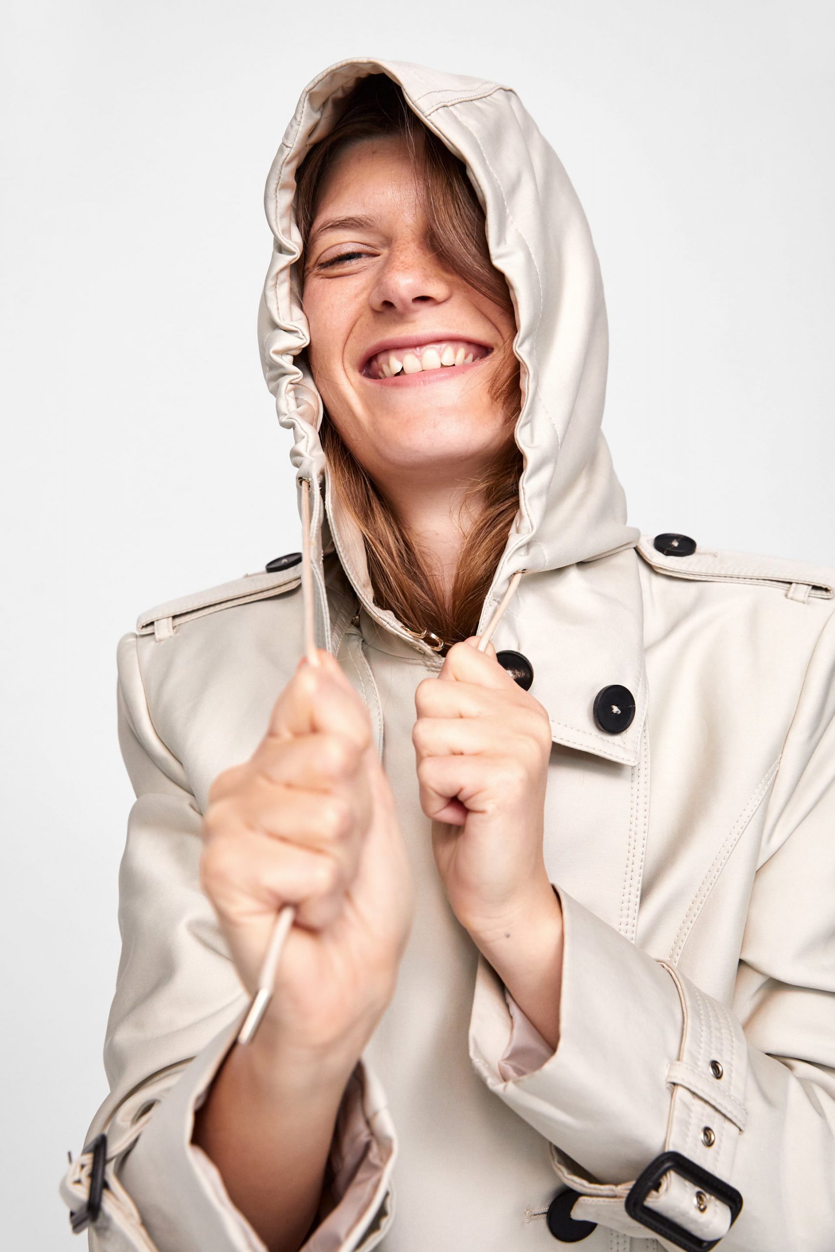 HOODED TRENCH COAT_3 image