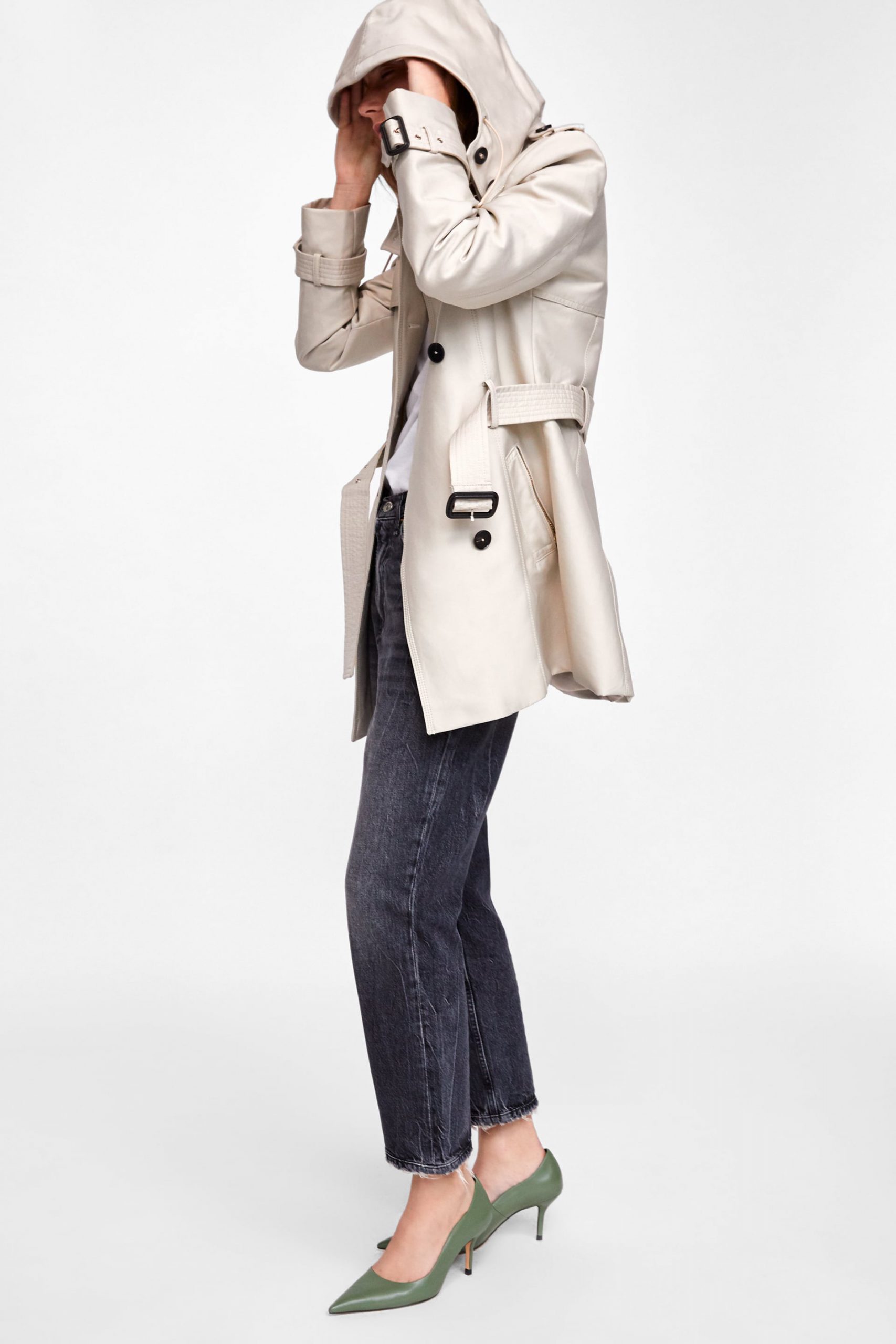 HOODED TRENCH COAT_4 image