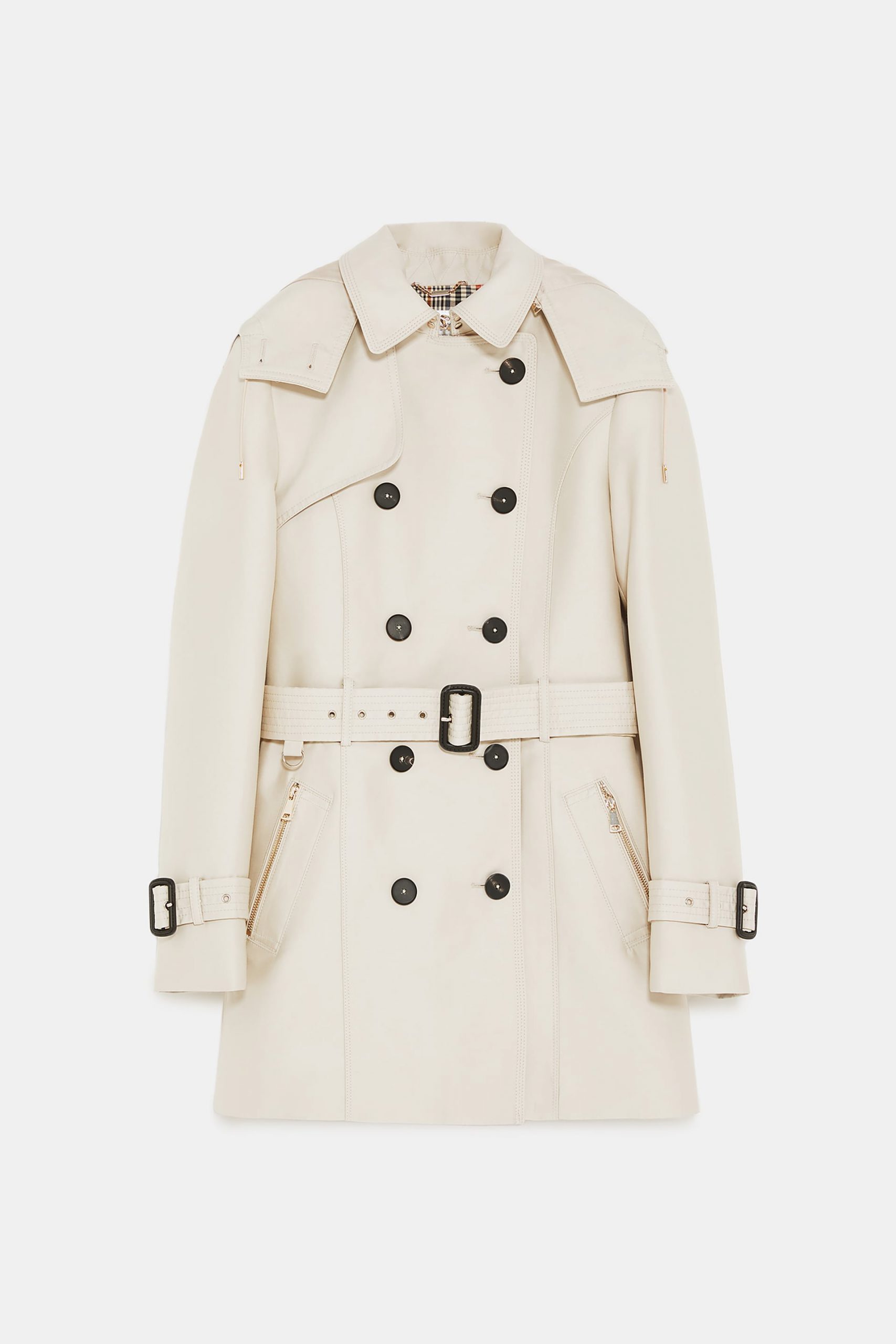 HOODED TRENCH COAT_6 image